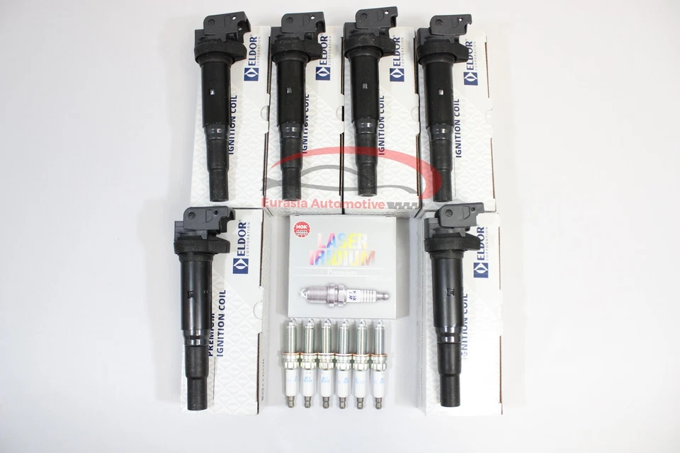原始设备制造商 Eldor 点火线圈 NGK 火花塞适用于宝马 135i 3.0L 2011-2013 — 第 1/1 张图片
