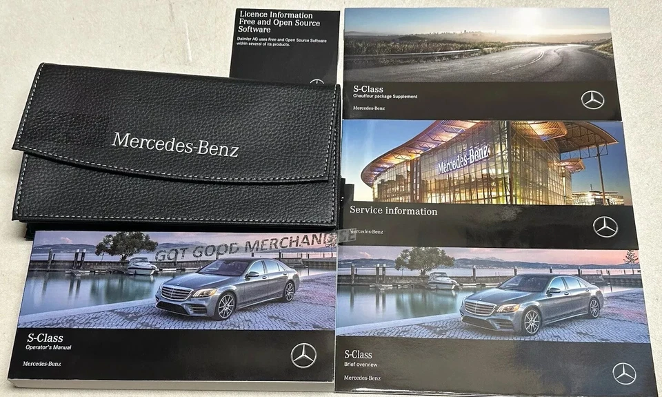 2019 MERCEDES-BENZ S-CLASS OWNERS MANUAL S450 S450L S560 S560 S600 S63 S65 AMG - Image 1 of 1