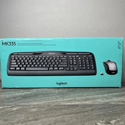 Logitech MK335 Wireless Keyboard and Mouse Combo, Unifying Receiver - Image 1 of 4