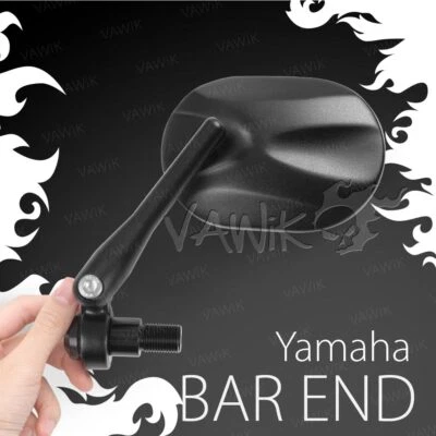 VAWiK Motorcycle Bar End Black Mirrors STARK CNC For Yamaha MAJESTY SMAX TMAX530 - Изображение 1 из 4