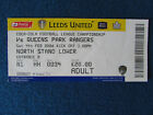 Leeds United v Queens Park Rangers 4/2/06 Ticket