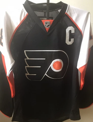 Reebok NHL Philadelphia Flyers Mike Richards Captain 18 Jersey Men's Size 48 Cover