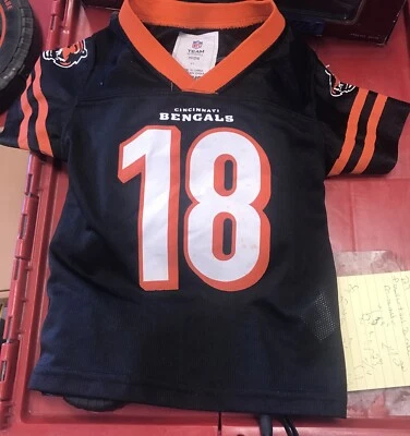 NFL Cincinnati Bengals AJ VERDE Niños Camiseta Hogar Negro 3 T (b7) Foto 1 de 4