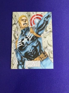 Marvel Avengers Captain America Kunst Skizze Karte 1/1 von Yi Mao - Bild 1 von 2