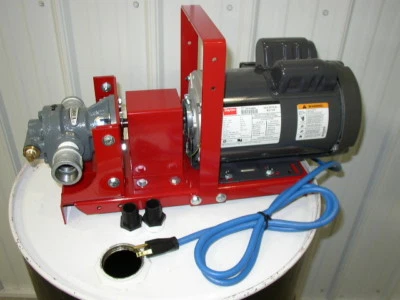 Nueva bomba de transferencia de aceite residual/a granel de 3/4 HP, cabezal de engranaje de puerto de 1", 16 GPM, calentadores, quemadores Foto 1 de 4