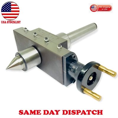 NEW IMPROVED Lathe Taper Turning Attachment MT2 Shank Revolving Live Center USA - Image 1 of 4