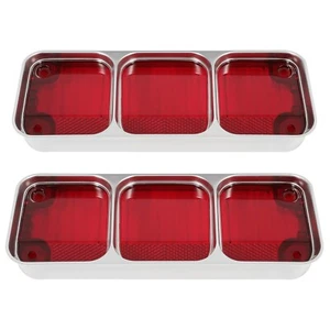 For Oldsmobile Cutlass 442 Supreme 1972 Tail Light Lamp Lens Upper L+R W/O Bulbs - Picture 1 of 11