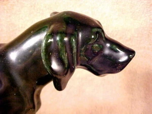 -   MOSAIC TILE COMPANY, FIGURAL DOG CARD TRAY, BLACK/GREEN OVERTONES, c1930 - Picture 1 of 7