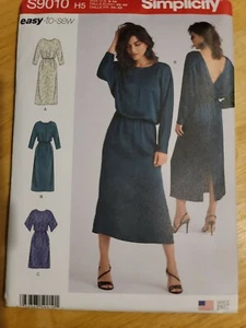 Simplicity 9010 H5 , Size 6 -14, Uncut, Sewing Pattern Dress - Picture 1 of 5