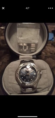 Reloj Tag Heuer Cronómetro Personalizado Raro Diamante Hombre Correa Inoxidable De Colección Foto 1 de 4