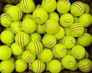 ••100 AAA Callaway •• TRIPLE TRACK (Yellow) E-R-C Soft •• Good 3A Golf Balls! •• - Picture 1 of 4
