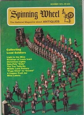 SPINNING WHEEL 1973 Lead Soldiers Louis Icart Etchings Tally-Ho Toy Wine Labels  Foto 1 de 2