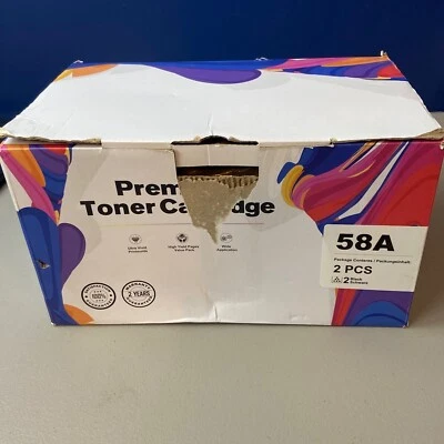 Compatible Toner Cartridge Replacement HP 58A CF258A 58X CF258X 2 Pack No Chip - Image 1 of 2