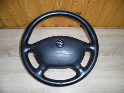 Opel Vectra B Lederlenkrad mit Lenkradfernbedienung 90539569 Leder Lenkrad - Bild 1 von 4