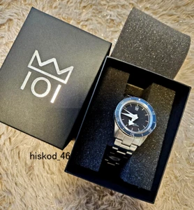 HYAKUICHI 101 No.10 Diver's Watch Black Automatic Stainless Waterproof Japan New - Picture 1 of 11
