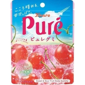 Kanro Pure Juicy Gummi Candy Gummy Cherry Soda Geschmack 52g aus Japan - Bild 1 von 1