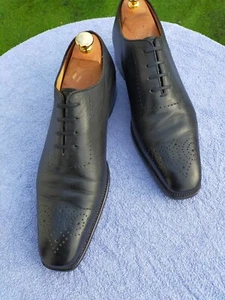 Mens Pal Zileri Black Leather Lace up Brogues UK 9 (43). - Picture 1 of 9