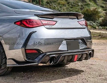 For Infiniti Q60 CV37 17 Onwards V Type Carbon Fiber Rear Diffuser Bodykits - Imagen 1 de 4