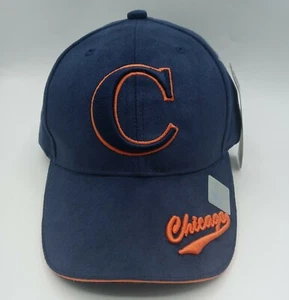 Chicago Bears Sueded Material Embroidered Blue Orange City Hunter Adjustable hat - Picture 1 of 12