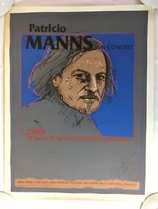 PATRICIO MANNS signiertes Konzertplakat ~ 20 x 26 - Bild 1 von 1