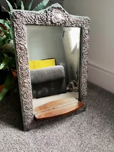 GRAN ESPEJO TOCADOR PLATA ANTIGUA HENRY MATTHEWS 33cm por 49cm - Imagen 1 de 11