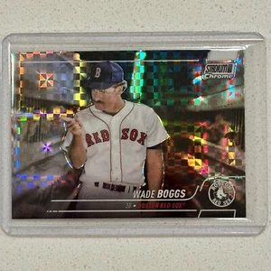 2022 Topps Stadium Club Chrome Wade Boggs X-fractor Red Sox #196 - Picture 1 of 2