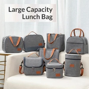 Tote Family Travel Picnic Food Fresh Thermal Insulated Cooler Lunch Box Bag - Picture 1 of 18