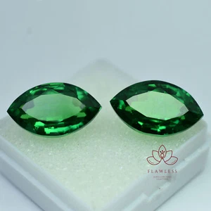 Natural Tsavorite Garnet Marquise Cut Green 8 To 10 Ct Certified Loose Gemstone - Picture 1 of 6