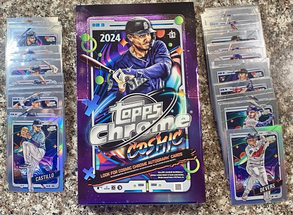 Juego completo de béisbol base cromada cósmica Topps 2024 #1-200 elige tu tarjeta Foto 1 de 1