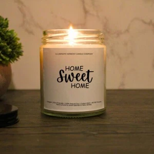 Home Sweet Home Scented Soy Candle | Cozy And Relaxing Aroma | 7oz | Perfect - Picture 1 of 6