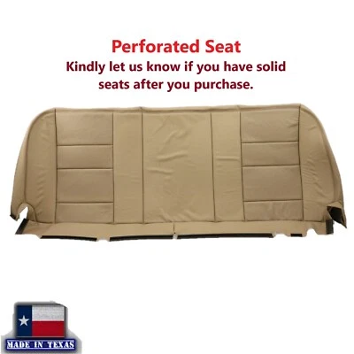 2002 2003 2004 2005 For Ford Lariat F250 F350 Rear Bench Bottom Seat Cover Tan - Image 1 of 4