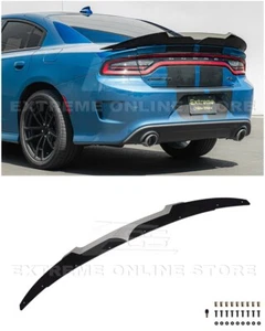 For 15-Up Dodge Charger V2 Smoke Tinted Wickerbill Spoiler Gurney Flap Insert - Bild 1 von 24