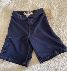 Beach Rays Board Shorts Navy Blue Boys L (26/27) NWT - Picture 1 of 15