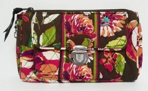 Vera Bradley English Rose Push-lock Wristlet Wallet Clutch - Picture 1 of 3