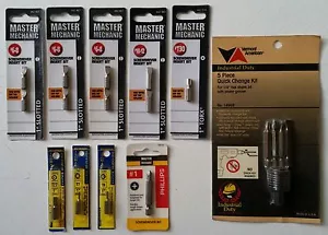 Surtido de brocas destornillador nuevo en paquetes originales 10 tarjetas - Imagen 1 de 7