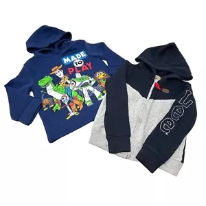 Little Boy's Sweatshirts - Blue Toy Story & Black & Grey Lee - Size 4T Hoodies - Picture 1 of 8
