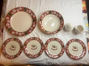 Kobe Charlton Hall 5 Piece Hostess Set With Bowl, Platter, Sugar & Creamer New - Picture 1 of 24