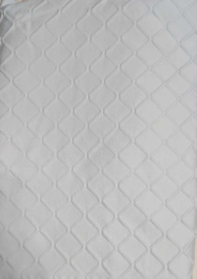 Restauración Hardware Cortina de Ducha Azul Lt Grande 1.5" Diamante Enrejado Costero  Foto 1 de 4