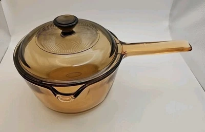 Cacerola Corning Vision 1L ámbar con tapa Pyrex marrón V-1-C  Foto 1 de 4