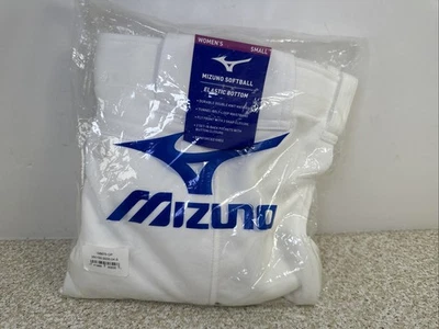 Mizuno Performance Softball Pants Women's Size Small White Elastic Belted NWT - Image 1 of 3