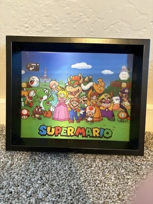 超级马里奥 3D 透镜框盒装步行艺术 11x10 - 2015 任天堂 — 第 1/3 张图片