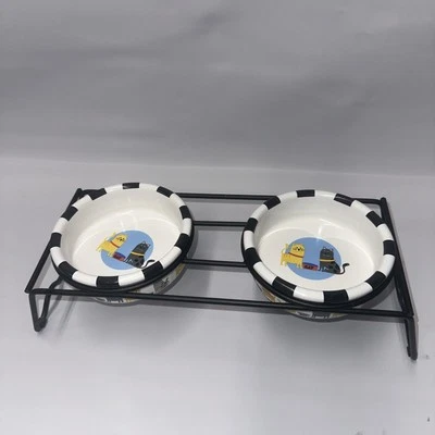 Juego de 2 cuencos de comida ROOM CREATIVE WHISKERS para gatos mascotas de Signature artículos para el hogar Foto 1 de 3