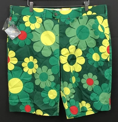 Pantalones Cortos Augusta Magic 10.5" Para Hombre Loudmouth Golf Verde Floral Talla 38 Nuevos con Etiquetas Foto 1 de 4