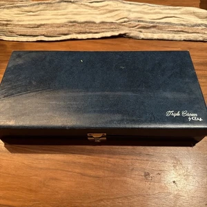 VINTAGE CASE CARVING SET KNIFE FORK SHARPENER W/ BOX - Picture 1 of 3