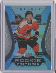 2023-24 Upper Deck Trilogy #140 Tyson Foerster 111/999 RC - Foto 1 di 2