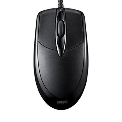 Sanwa PS / 2 Wired Optical Mouse Black MA-130HPBK F/S w/Tracking# New from Japan - Image 1 of 4