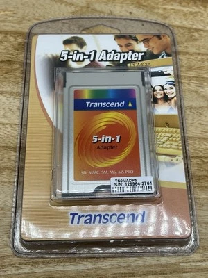 NEW Transcend 5 in 1 Adapter TS0MADP5 Compact Flash Adapter For SM SD MMC MS PRO - Image 1 of 4