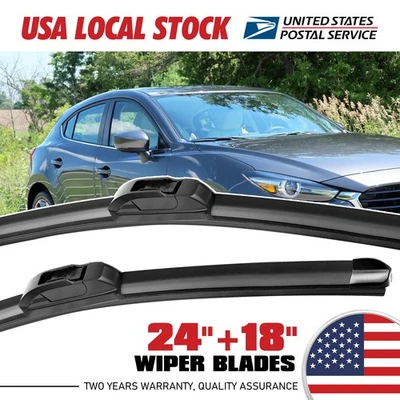 Set of 24"+18" Genuine Front Windshield Wiper Blades For INFINITI FX35 2009-2012 - Изображение 1 из 4