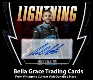 2023 Panini Chronicles Prizm Ross Chastain #3 Lightning Autographs Auto - Picture 1 of 2