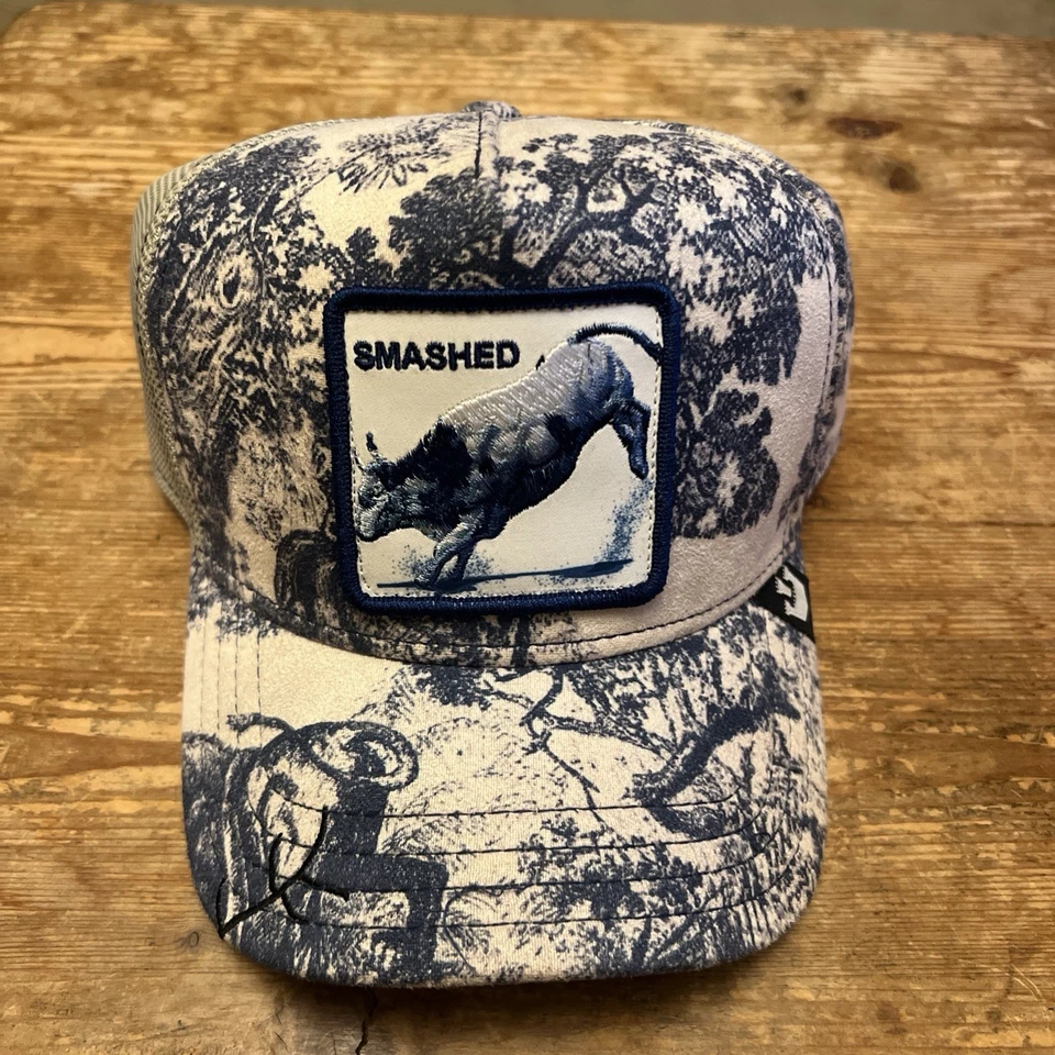 Sombrero de camionero de granja Goorin Bros aplastado Break Out the Fine China BULL Friday Drop Foto 1 de 4